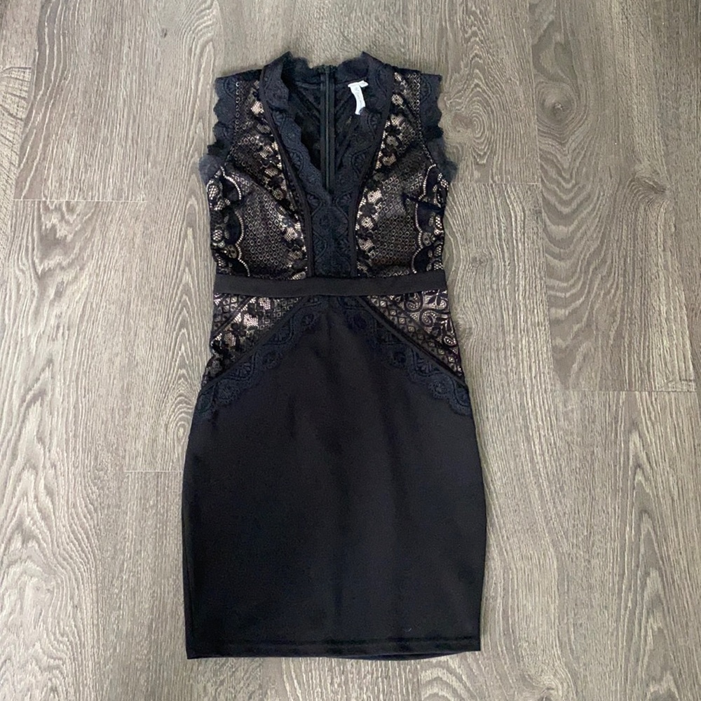 Room Service lace mini dress
